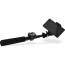 InLine® Selfie Stick 4 Legs with Mini Tripod aluminium black max. 0.75m