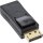InLine® DisplayPort Adapter DisplayPort male to HDMI female black