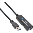 InLine® USB 3.0 Aktiv-Verlängerung, Stecker A an...