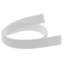 InLine® Cable Ties with hook-and-loop fastener band 16mm white 10m