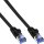 InLine® Flat patch cable, U/FTP, Cat.6A, black, 0.5m