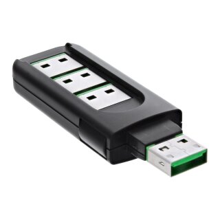 InLine® USB Portblocker, blockt bis zu 4 Ports