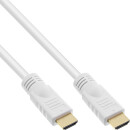 InLine® High Speed HDMI Cable with Ethernet male to male 4K2K gold plated white 10m