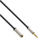 InLine® Slim Audio Cable 3.5mm male to female Stereo 1m