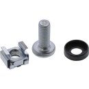 InLine® Cage Nut Set M6 20 Cage Nuts + 20 Washers +...