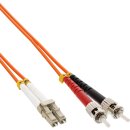 InLine® Fiber Optical Duplex Cable LC/ST 50/125µm OM2 15m