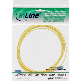 InLine® LWL Duplex Kabel, LC/LC, 9/125µm, OS2, 5m
