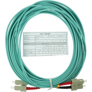 InLine® LWL Duplex Kabel, SC/SC, 50/125µm, OM3, 0,5m