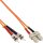 InLine® Fiber Optical Duplex Cable SC/ST 50/125µm OM2 0.5m