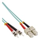 InLine® Fiber Optical Duplex Cable SC/ST 50/125µm OM3 1m