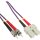 InLine® Fiber Optical Duplex Cable SC/ST 50/125µm OM4 0.5m