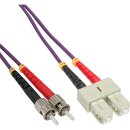 InLine® Fiber Optical Duplex Cable SC/ST 50/125µm OM4 1m