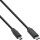 InLine® USB 2.0 Kabel, USB-C Stecker an Mini-B Stecker (5pol.), schwarz, 1m