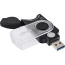 InLine® Mobile card reader USB 3.0, for SD/SDHC/SDXC, microSD