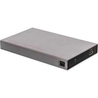 InLine® USB 3.1 Gehäuse für 6,35cm (2,5) 6G SATA-Festplatte / SSD, USB Typ C Buchse