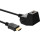 InLine® HDMI Station, High Speed HDMI Cable with Ethernet, M/F, black, golden contacts, 1m