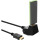InLine® HDMI Verlängerung mit Standfuß, HDMI-High Speed mit Ethernet, 4K2K, Stecker / Buchse, schwarz / gold, 1m