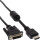 InLine® HDMI-DVI Cable 19 Pin male to 18+1 male + ferrite choke black 0.5m