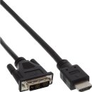 InLine® HDMI-DVI Cable HDMI male to DVI male 18+1 black 1.5m