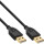 InLine® USB 2.0 cable, AM/AM, black, gold plated contacts, 3m