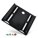 InLine® HDD/SSD mounting frame, 2,5" to 3,5", with screws, black