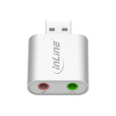 InLine® USB Audio Soundkarte, Aluminium Gehäuse