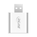 InLine® USB Audio Soundcard, aluminum case
