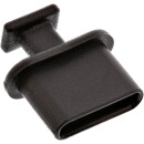 InLine® Staubschutz, für USB-C Buchse, schwarz,...