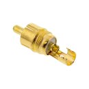 InLine® RCA metal male plug for soldering, silver,...