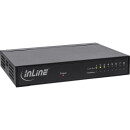 InLine® Network Switch 8 Port, Gigabit Ethernet, 10/100/1000MBit/s, Desktop, Metal, without fan, shielded ports