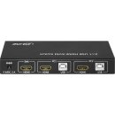 InLine® KVM Desktop Switch, 2-fach, HDMI 4K2K, USB 2.0 Hub, mit Audio