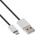 InLine® Micro-USB 2.0 Cable, USB-A plug to Micro-B plug, black/alu, flexible, 0.5m