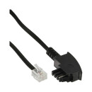 InLine® TAE-F cable, for Telekom/Siemens, TAE-F to RJ11 6P4C, 1m