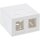 InLine® Surface Mount Box for keystone 2x RJ45, white