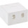InLine® Surface Mount Box for keystone 2x RJ45, white