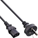 InLine® Power cable, Australia to 3pin IEC C13, black, 5,0m