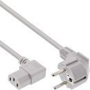 InLine® Power cable, Schutzkontakt CEE7/7 angeled to...
