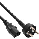 InLine® Denmark power cable, black, 3m