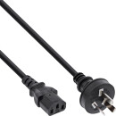 InLine¨ Power cable, China plug to IEC, black, 5.0m