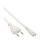 InLine® Power cable, Euro plug to Euro8 plug, white, 1.0m