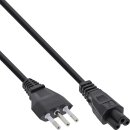 InLine® Notebook power cable, Italy plug to NB plug, 2.0m
