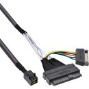 InLine® U.2 connection cable, SSD with U.2 (SFF-8639) to SFF-8643 + power, 0.5m