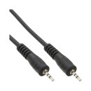InLine® Audio Cable 2.5mm Stereo male to male 1m