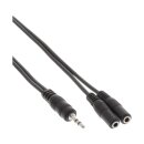 InLine® 3.5mm Jack Y-Cable male to 2x 3.5mm jack female Stereo 2m