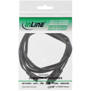 InLine® Klinken Y-Kabel, 3,5mm Klinke Stecker an 2x 3,5mm Klinke Buchse, Stereo, 1m
