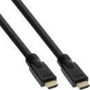 InLine® High Speed HDMI Cable with Ethernet male to male gold plated black 7,5m