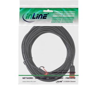 InLine® Slim Patchkabel, U/UTP, Cat.6, schwarz, 5m
