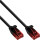 InLine® Slim Patch cable, U/UTP, Cat.6, black, 0.3m