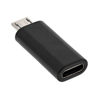 InLine® USB 2.0 Adapter, Micro-USB Stecker auf USB-C Buchse