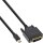 Inline® Mini DisplayPort male to DVI-D 24+1 male cable, black/gold, 0.5m